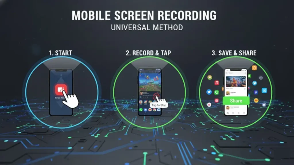 मोबाइल में Screen Recording कैसे करें सभी फोन के लिए आसान तरीका