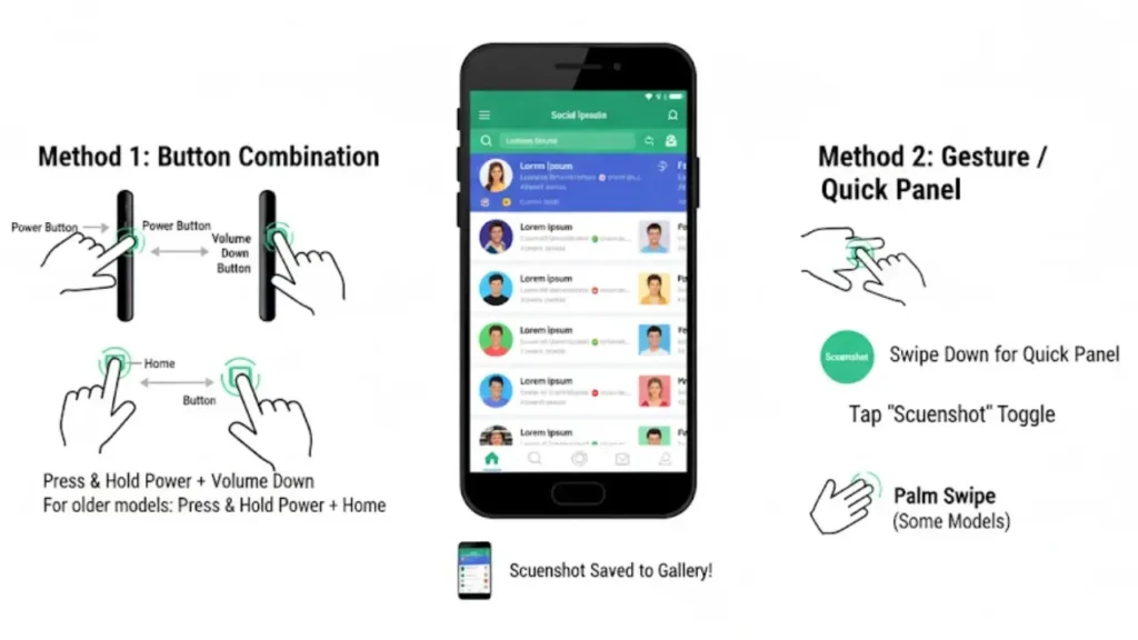 मोबाइल में Screenshot कैसे लें